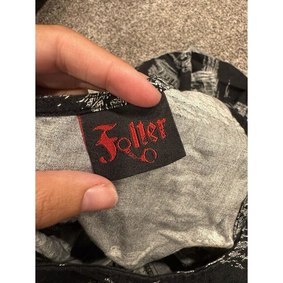 Folter Womens Skull Skeleton Black White Dress Large EUC - Picture 5 of 9